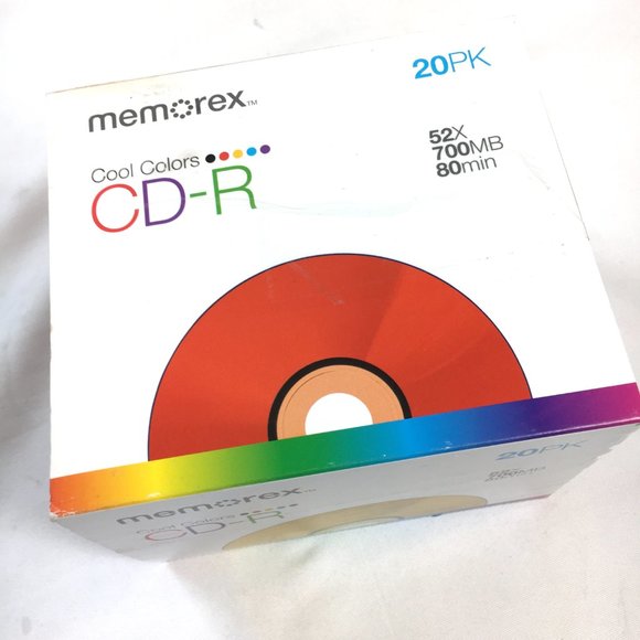 Memorex Pack of 20 CD-R Cool Colors Slim Jewel Cases NWT - Picture 5 of 5
